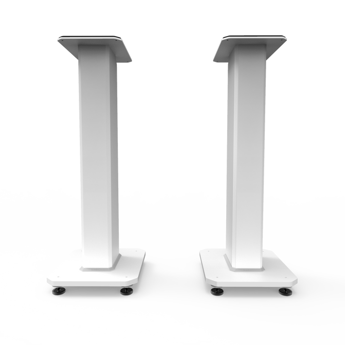 Kanto SX26 26\" Fillable Speaker Stands with Isolation Feet and Fillable Channel - Pair, White