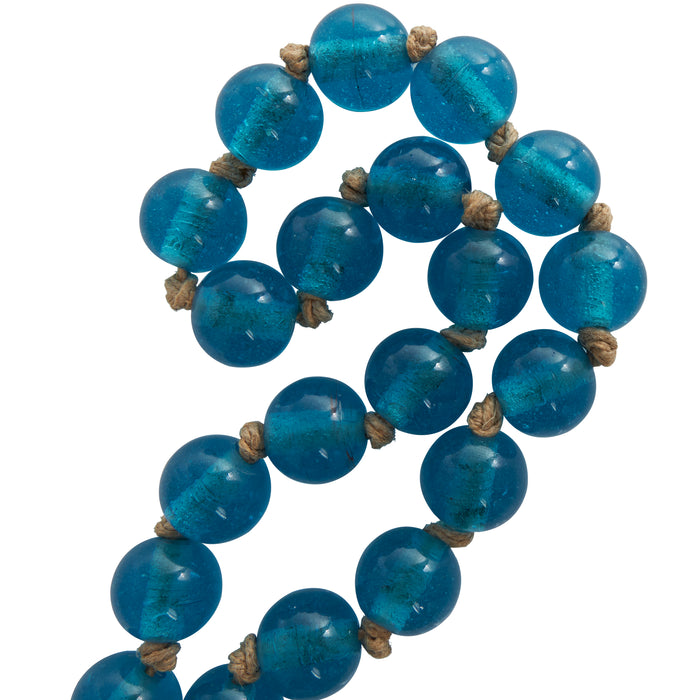 Glass 45\" L Beaded Garland - Dark Sky Blue