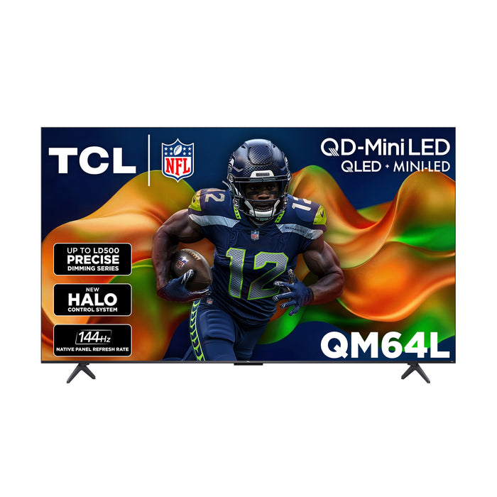 TCL 75\" QM64L QD Mini-LED 4K Smart Fire TV (75QM64L) - 2026 Model