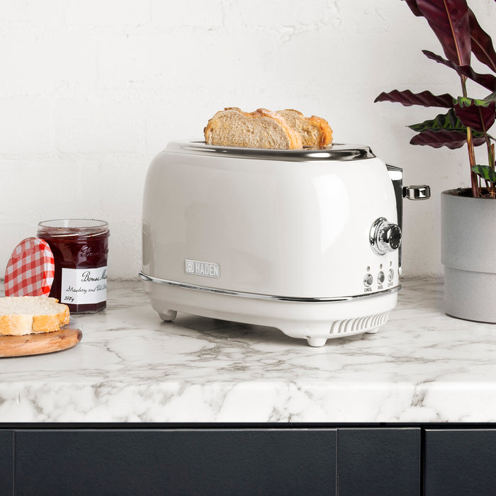Haden Heritage 2-Slice Toaster - Ivory White
