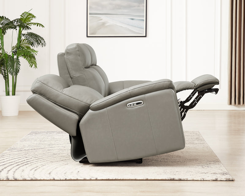 Hydeline Stanfield Power Reclining Loveseat - Grey