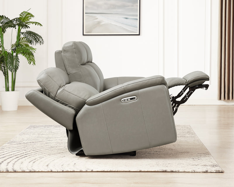 Hydeline Stanfield Power Reclining Loveseat - Grey