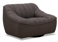 Hydeline Nest Leather Chair - Chocolate