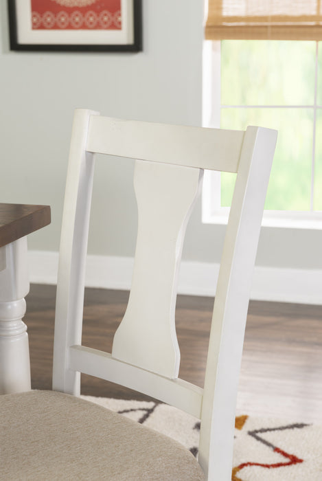 Willow White Fabric Accent Dining Chair - Set of 2