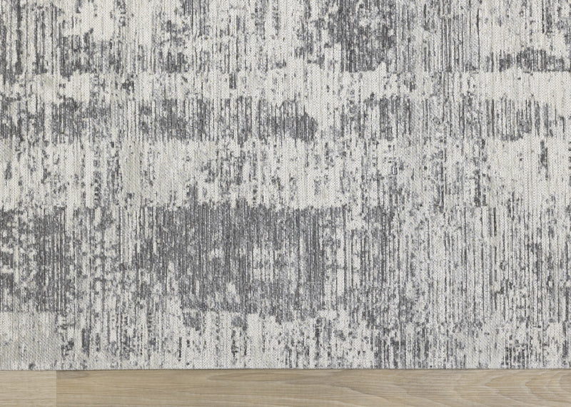Kylie Grey Faded Borders Rug, 5'1\" x 7'7\" Indoor Area Rug