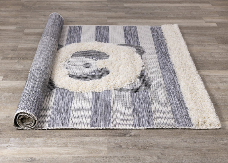 Kids Panda Area Rug - 5'3\" x 7'7\"
