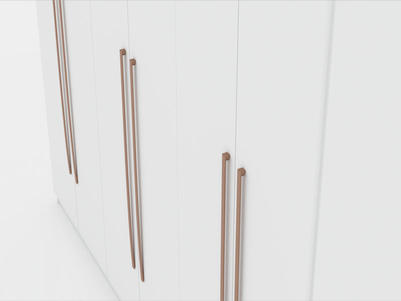 Gramercy Contemporary Modern 82\" Wardrobe Closet in White