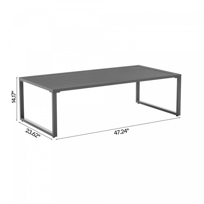 Sunnyside Modern 5-Piece Conversation Set in White