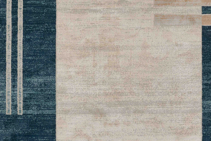 Sorelle Contemporary 5'1\" x 7'7\" Area Rug in Blue Indoor Area Rug
