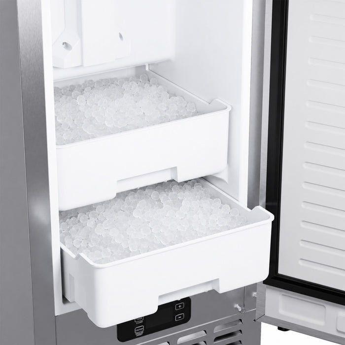 Forno Cristallo 15 Inch Freestanding/Undercounter Ice maker, 66.1 lbs, Stainless Steel - FIMBI7307-15S Ice Maker