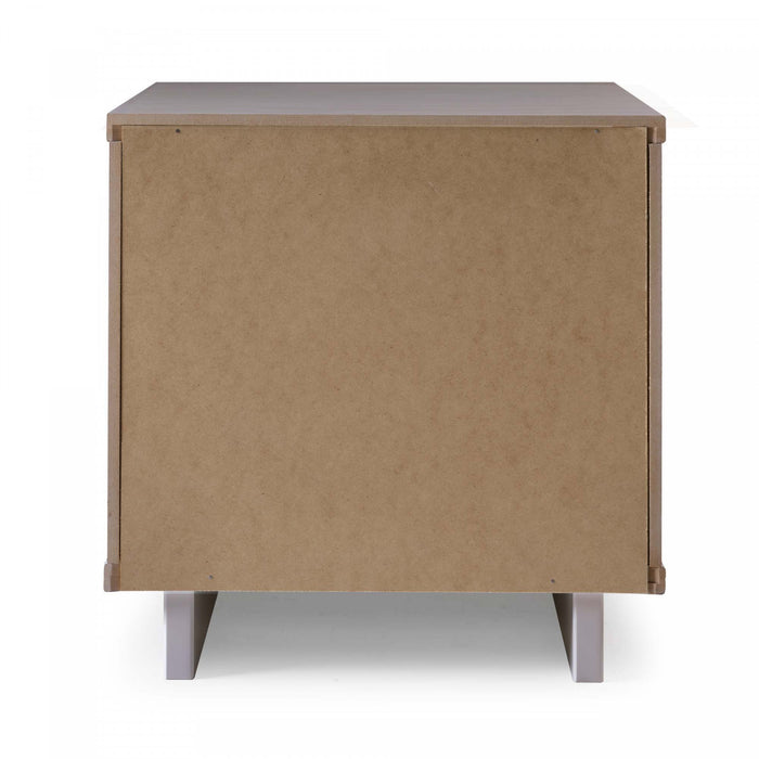 Granville Modern 18\" Nightstand in Light Gray (2-Drawer) - Set of 2