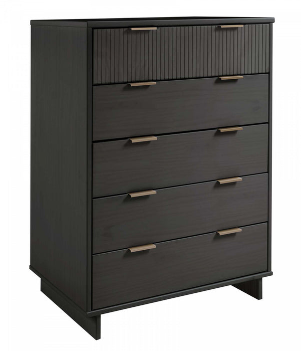 Granville Modern 2-Piece Dresser Set in Charcoal Gray