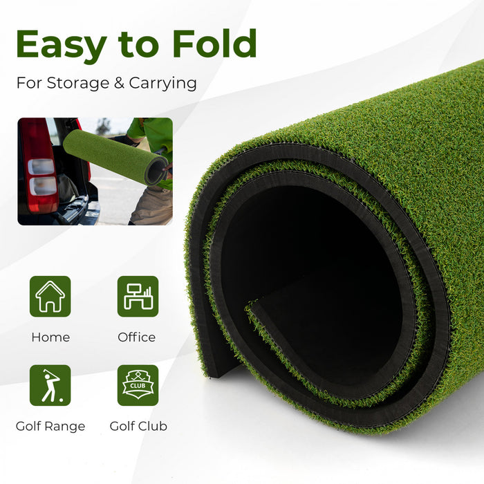 Costway 5 X 4 Ft Golf Hitting Mat Artificial Indoor Outdoor Turf Golf Training Mat 20 Mm