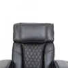 Kingsley 37 in. Leather Match Swivel Glider Recliner - Black | Fauteuil inclinable pivotant a mouvement coulissant Kingsley de 37 po en cuir assorti - Noir