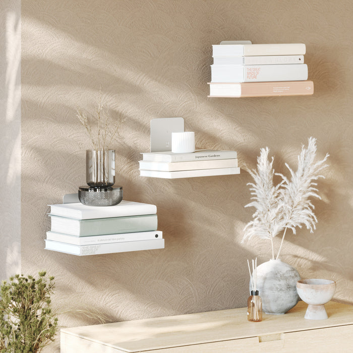 Umbra Modern Silver Steel Conceal Shelf - Set of 3