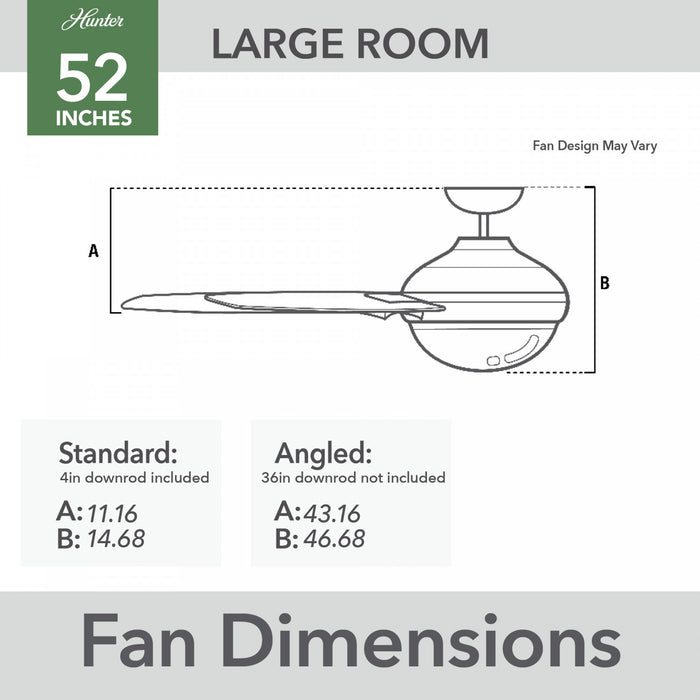 Skyflow Ceiling Fan with Light Fixture - Grey
