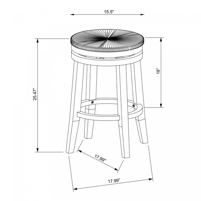 Morgan Counter-Height Stool - Navy Blue