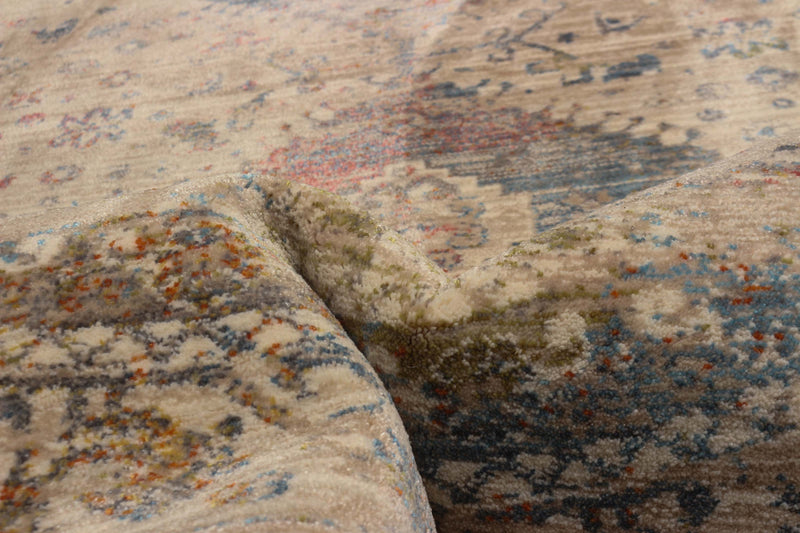Ethel Traditional 5'0\" x Area Rug in Multi Indoor Area Rug