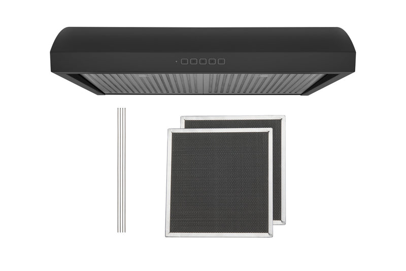 Hauslane  Chef 30-in Convertible Black Undercabinet Range Hood