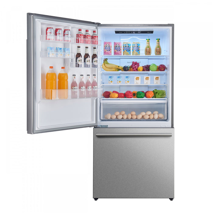 Forno Milano Espresso 31 Inch Bottom Freezer, Stainless Steel, 17.2 cu.ft. - FFFFD1786-31S