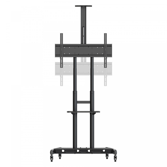 Kanto MTM86PL Height Adjustable Rolling TV Stand for 55\" - 86\" TVs and Interactive Displays, Black Tv Mount