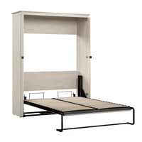 Bestar Key West 63 W Full Murphy Bed - Linen White Oak