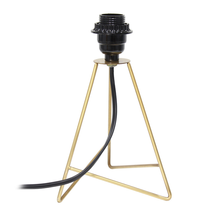 Archar Geometric Wire Table Lamp, Gold, 14\"H