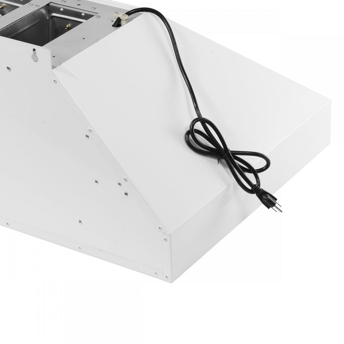 Forno Aria 36 Inch Wall-Mounted White Range Hood-FRHWM5095-36WHT