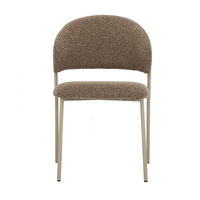 Solene 5-Piece Round Extendable Dining Table Set (32-52 in.) with Upholstered Chairs (Seats 4)