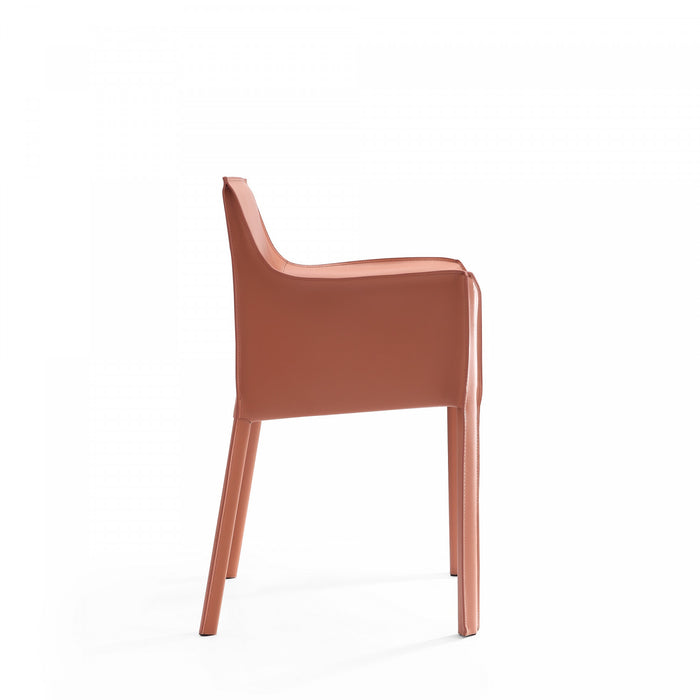 Paris Modern 8-Piece Dining Chair Set in Clay