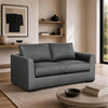 Cleo Contemporary Upholstered Loveseat in Pewter | Canape Loveseat Contemporain Cleo Rembourre en Etain