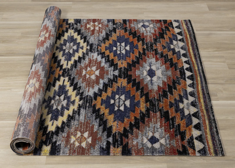 Spring Bright Southwest Outdoor Area Rug - 6'7\" x 9'6\"