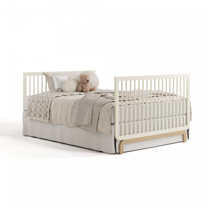 Storkcraft Santorini 5-In-1 Convertible Crib - Frosted Oat/Driftwood