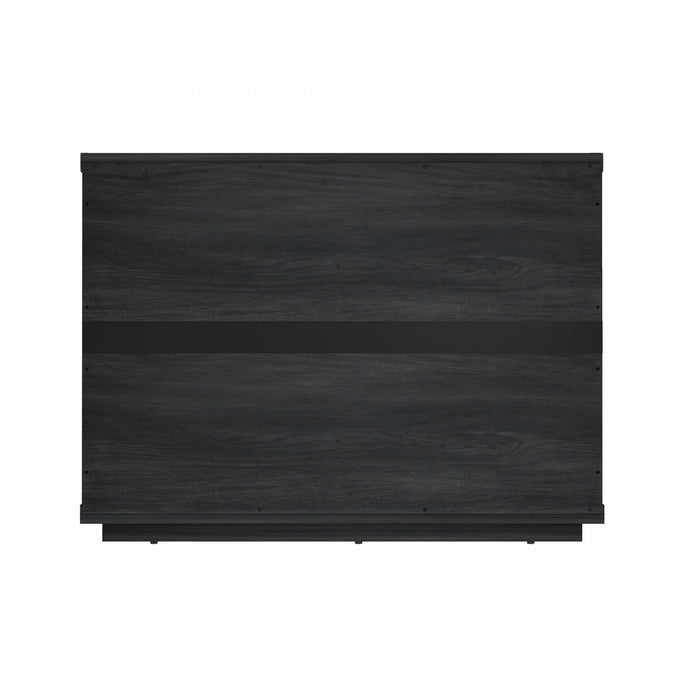 Evelyn Modern 32\" Nightstand in Charcoal Gray (3-Drawer) - Set of 2