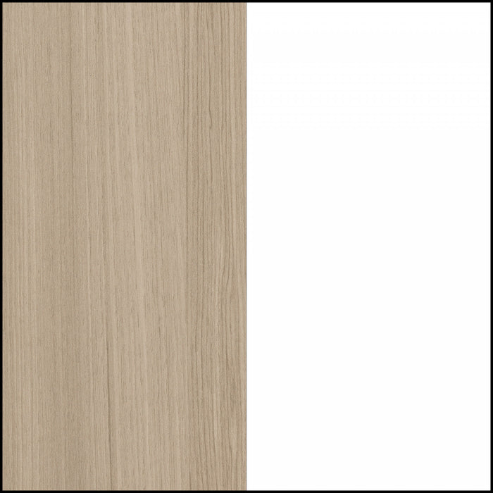 Munich 2-drawer Nightstand - White And Soft Elm 