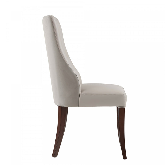 Connie Modern 6-Piece Dining Chair Set in Light Gray