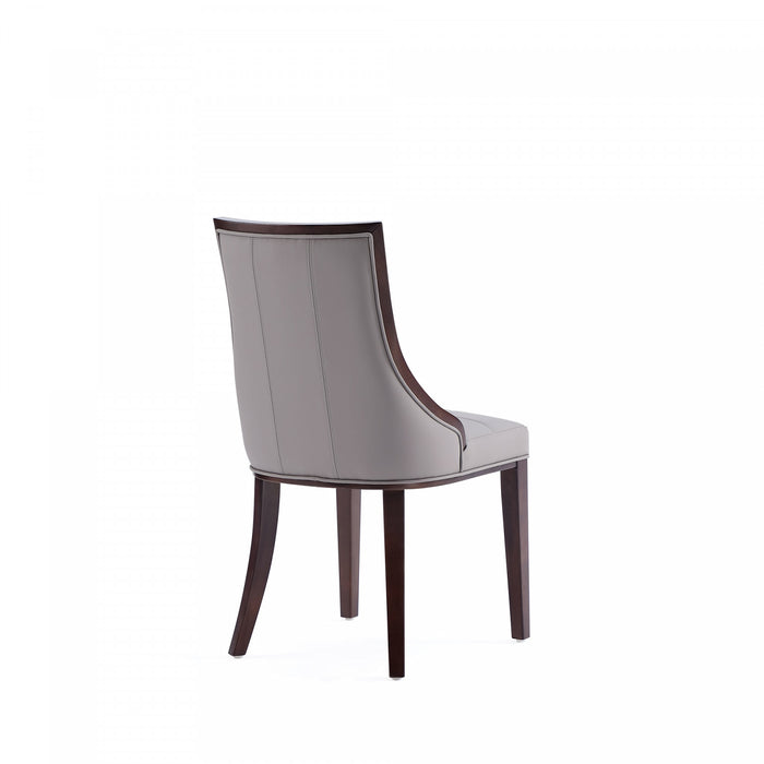 Fifth Avenue Traditional Wood Upholstered Dining Chair in Gray - Set of 4