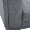 Caden 67 in. Textured Weave Fabric Loveseat with Block Arms and Wood Legs - Grey | Caden 67 po. Causeuse en tissu tisse texture avec accoudoirs blocs et pieds en bois - Gris
