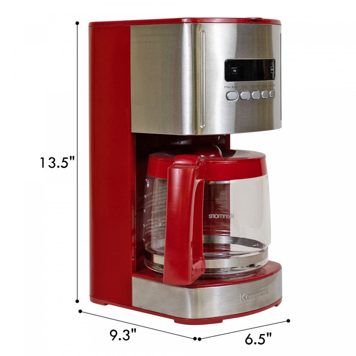 Kenmore 12-Cup Programmable Coffee Maker Red - KKCM12R
