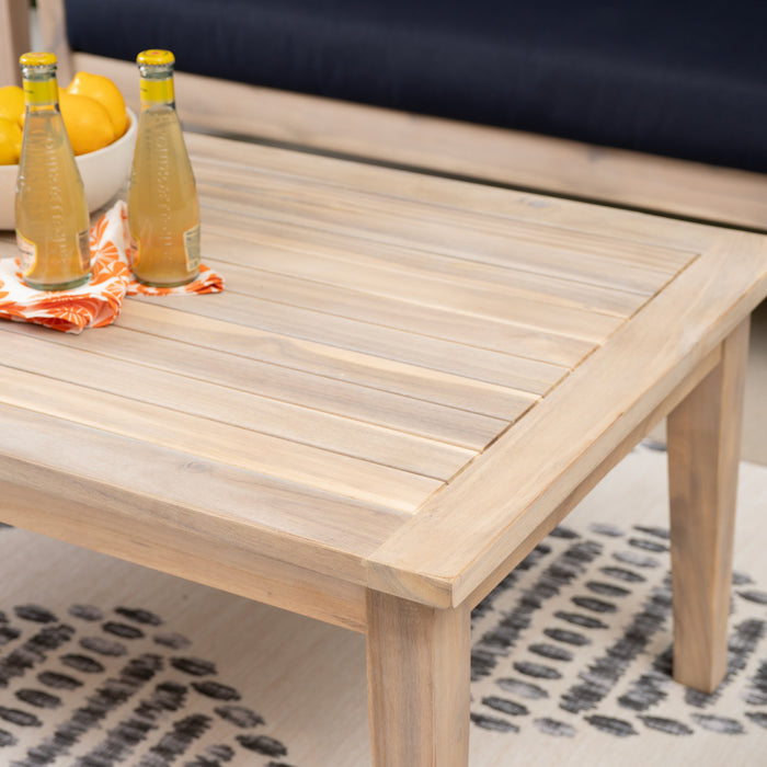 Teagon Outdoor Patio Coffee Table - Natural