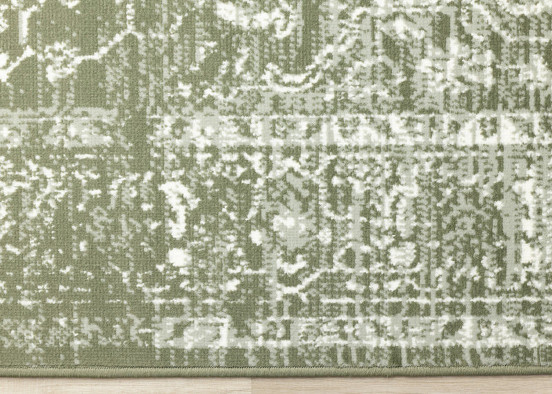 Florence Green White Elegant Classic Rug, 6'7\" x 9'6\" Indoor Area Rug