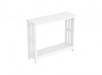 39” Console Table With One Shelf - White 