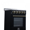 Forno Pallermo 20 Inch Electric Range in Black, 2.05 cu.ft. - FFSEL6051-20BLK | Cuisiniere electrique Pallermo de 20 po, noire, capacite totale de 2,05 pi³ - FFSEL6051-20BLK