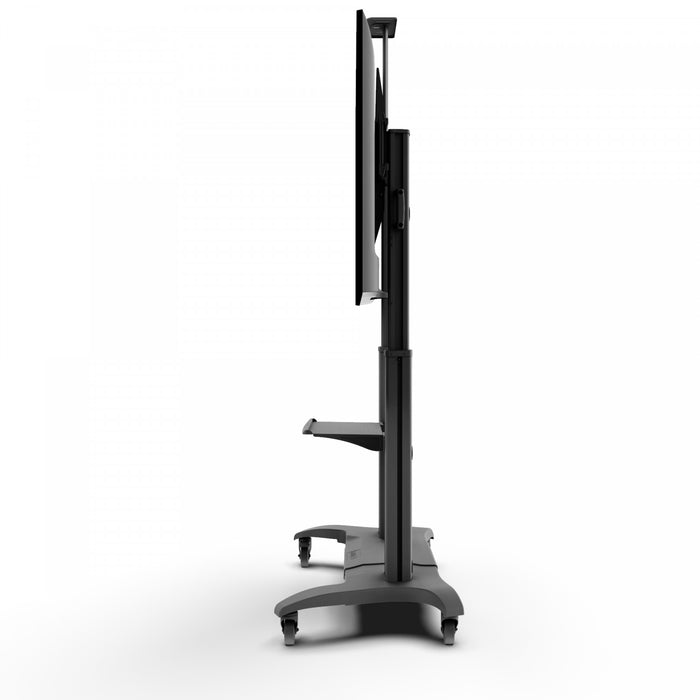 Kanto MTMA100PL Mobile TV Cart with Adjustable Shelf and Built-in Handles for 55\" - 100\" TVs, Black Tv Mount