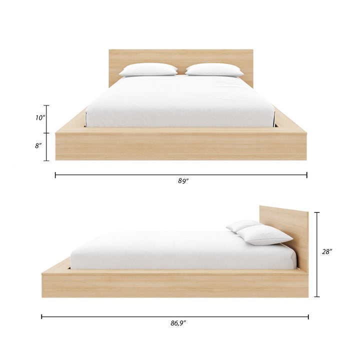 Kanso Low Platform Bed Set King Bed