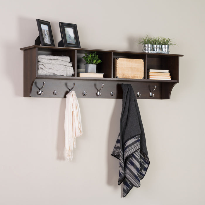 Hanging Entryway Shelf - Espresso