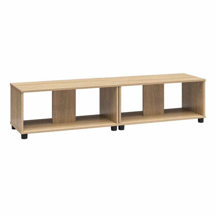 Ameriwood Home Mainstays Adjustable Side-by-Side or Stacking TV Stand for TVs up to 70\" - Natural