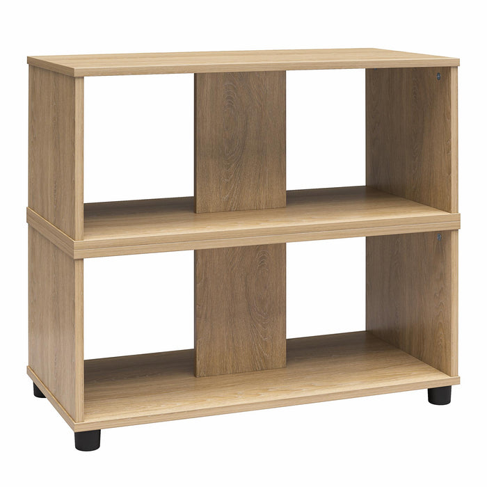 Ameriwood Home Mainstays Adjustable Side-by-Side or Stacking TV Stand for TVs up to 70\" - Natural