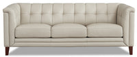 Hydeline Bodie Leather Sofa - Vanilla