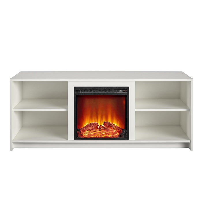 Ameriwood Home Mainstays Courtland Electric Fireplace TV Stand for TVs up to 65\" - White
